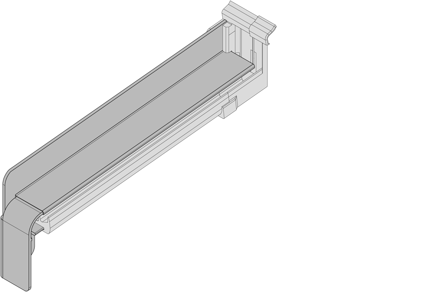 Alufensterbank Gleitabschluss