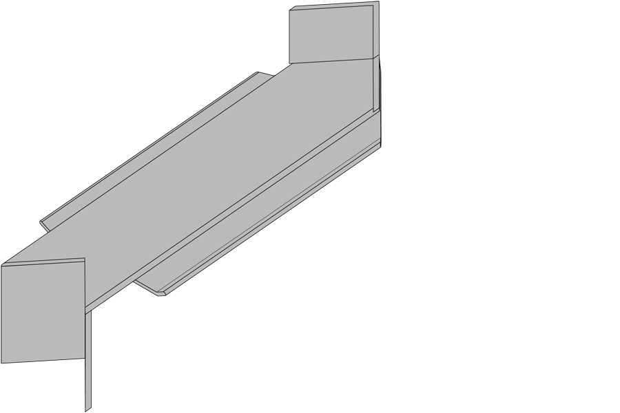 Alu Verbinder für Innenecke - Alufensterbank GS40 Alufensterbank Verbinder Innen