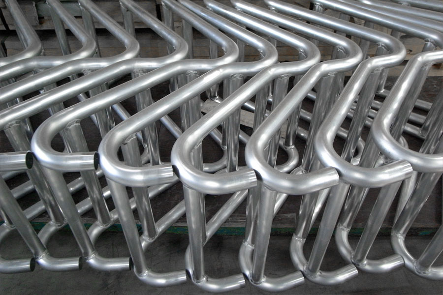 Aluminiumrohrrahmen mit Zeichnungsprofilen Aluminiumrohrrahmen mit Zeichnungsprofilen