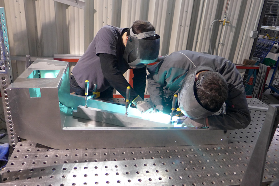 Aluminium processing of aluminium components welding