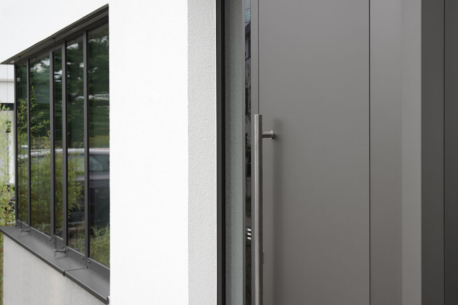 Grau eloxierte Aluminiumprofile für Drehtüren