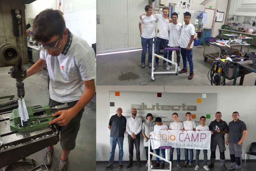 Regio Camp Teilnehmer bei ALUTECTA